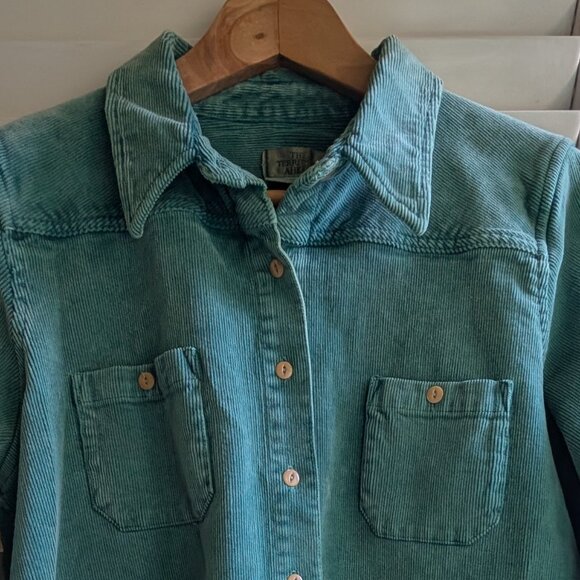 Corduroy woman's shirt Territory Ahead cotton sz L - Picture 2 of 6